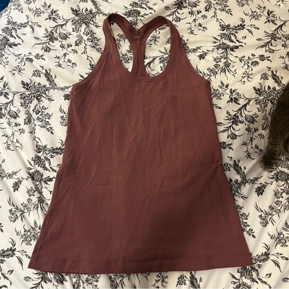 lululemon cool racerback tank mauve size 10